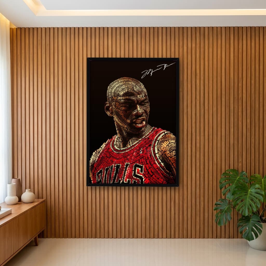 Quadro Decorativo Michael Jordan Frase ARTE