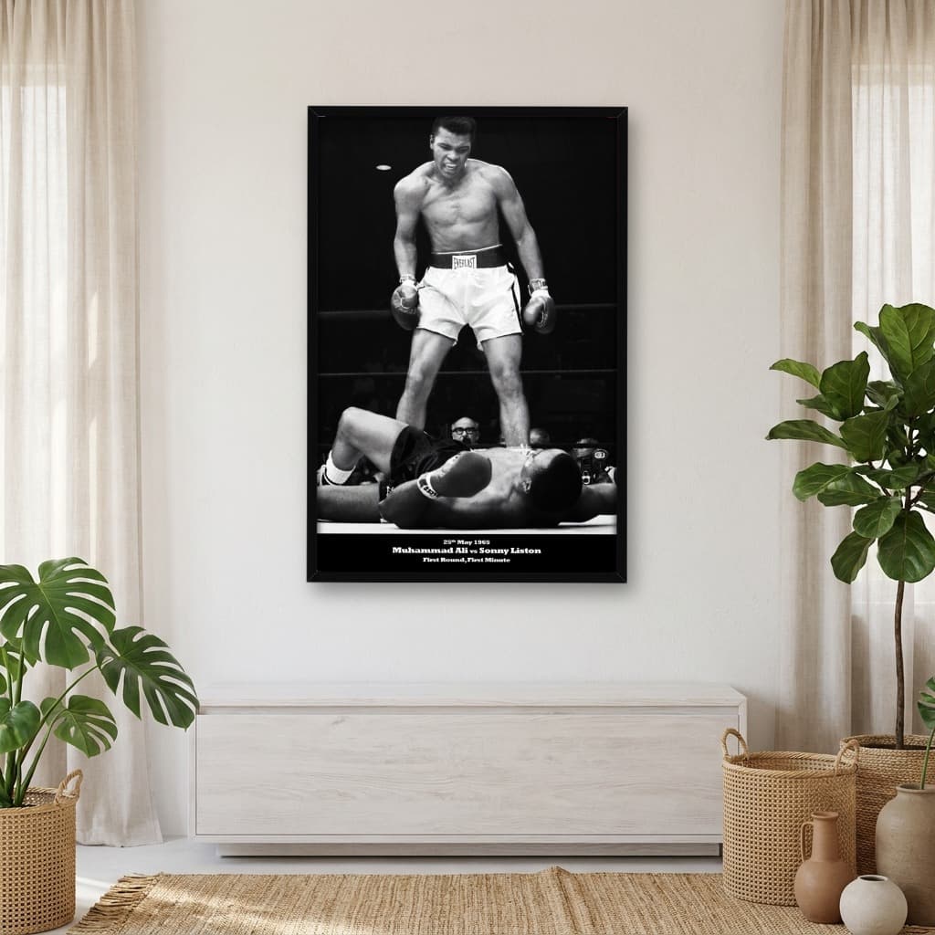 Quadro Decorativo Muhammad Ali versus Sonny Liston