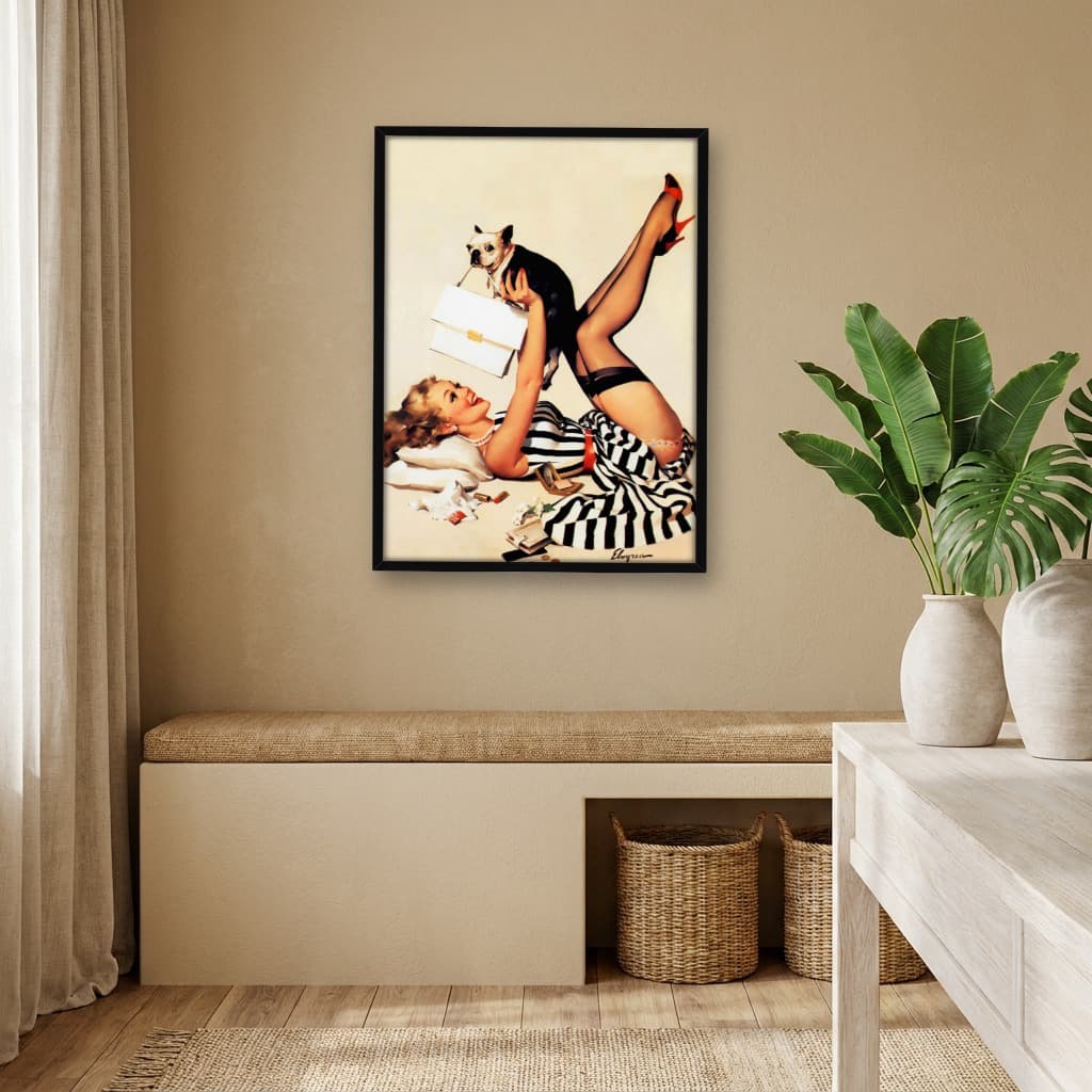 Quadro Decorativo Pin-up Girl: My Pet
