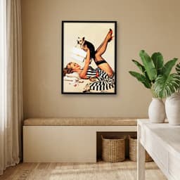 Quadro Decorativo Pin-up Girl: My Pet