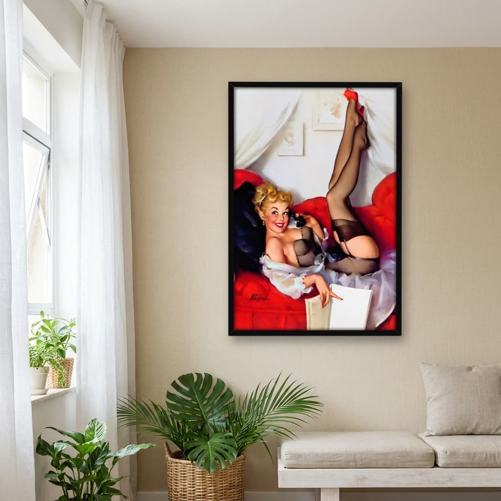 Quadro Decorativo Pin-up Girl: A Number To Remember