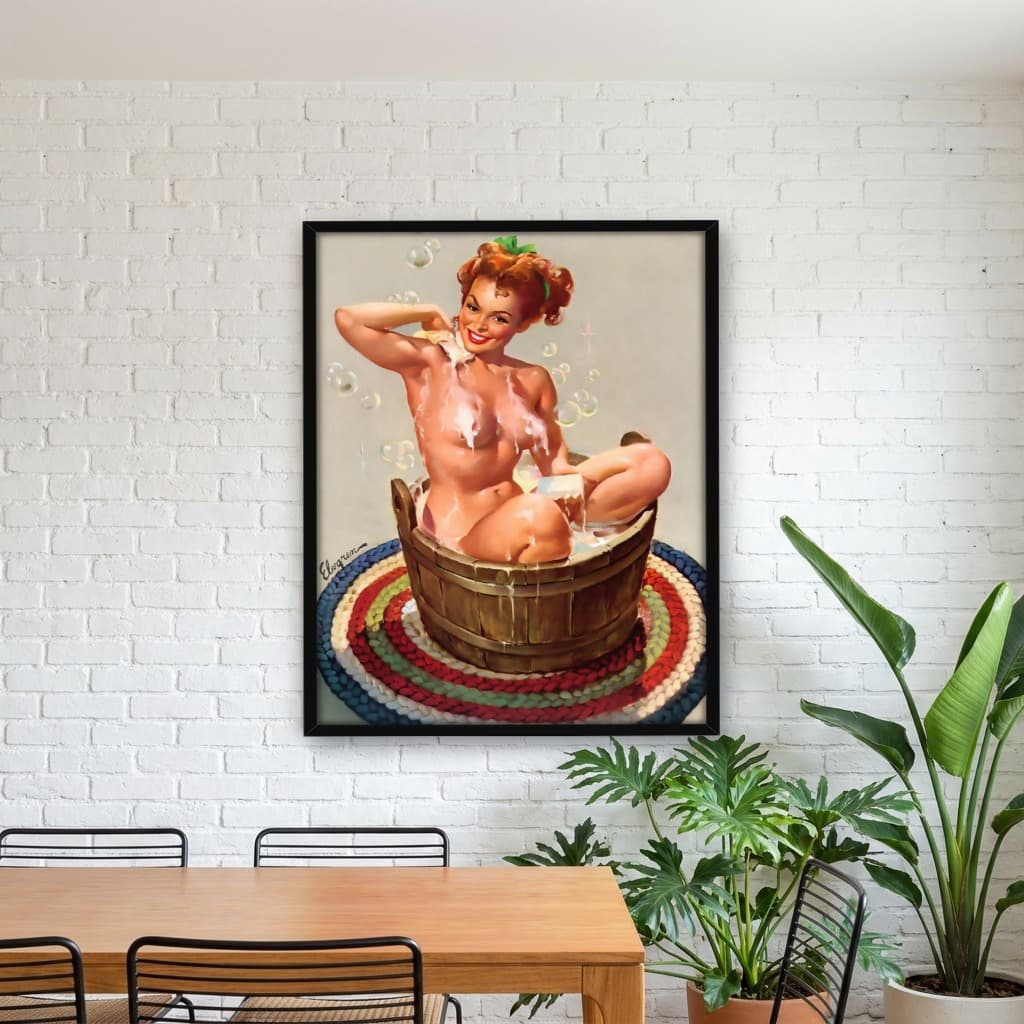 Quadro Decorativo Pin-up Girl: Bubbling Over