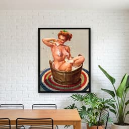 Quadro Decorativo Pin-up Girl: Bubbling Over
