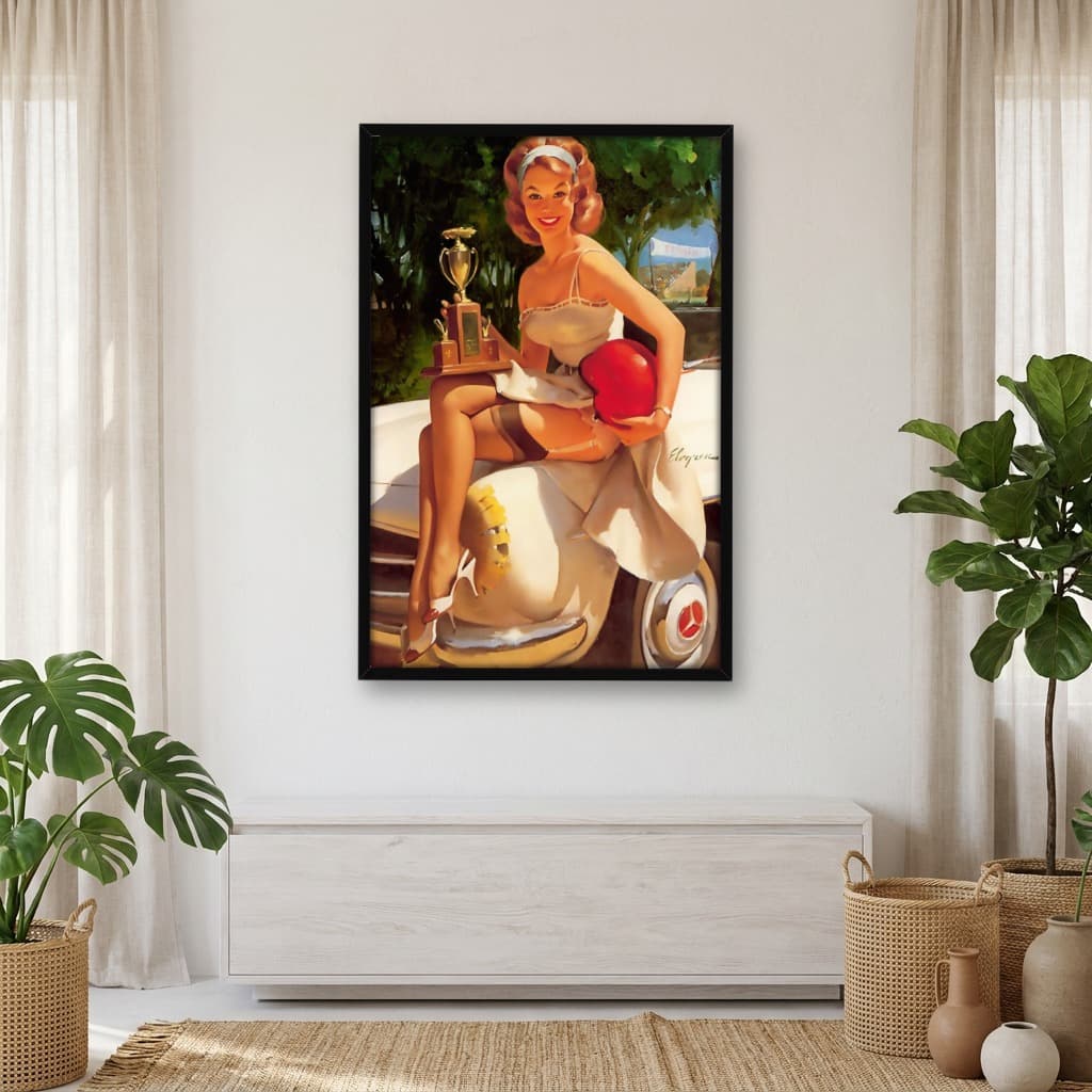 Quadro Decorativo Pin-up Girl: Fast Lass