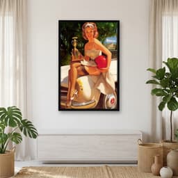 Quadro Decorativo Pin-up Girl: Fast Lass
