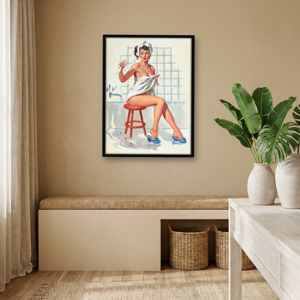 Quadro Decorativo Pin-up Girl: Overflowing with Charm