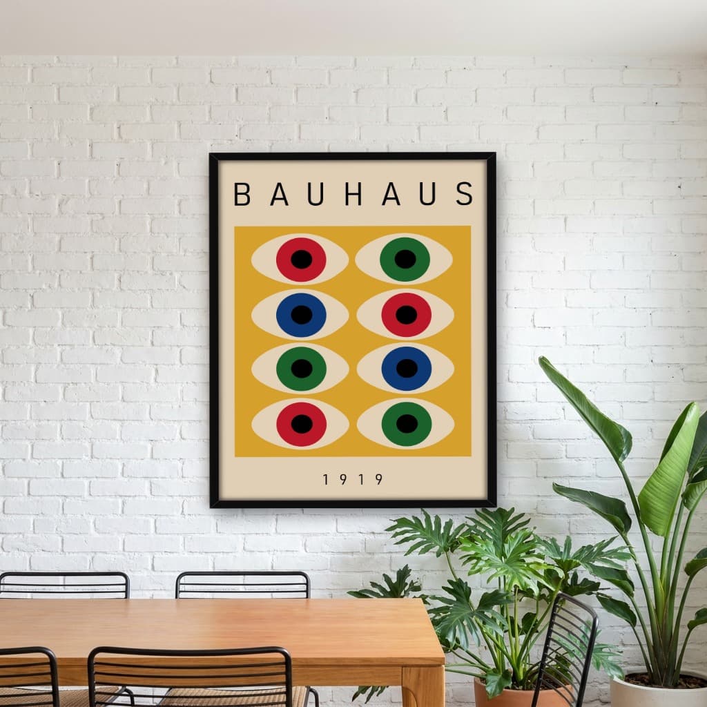 Quadro Decorativo Bauhaus Colorido
