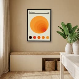Quadro Decorativo Bauhaus Orange