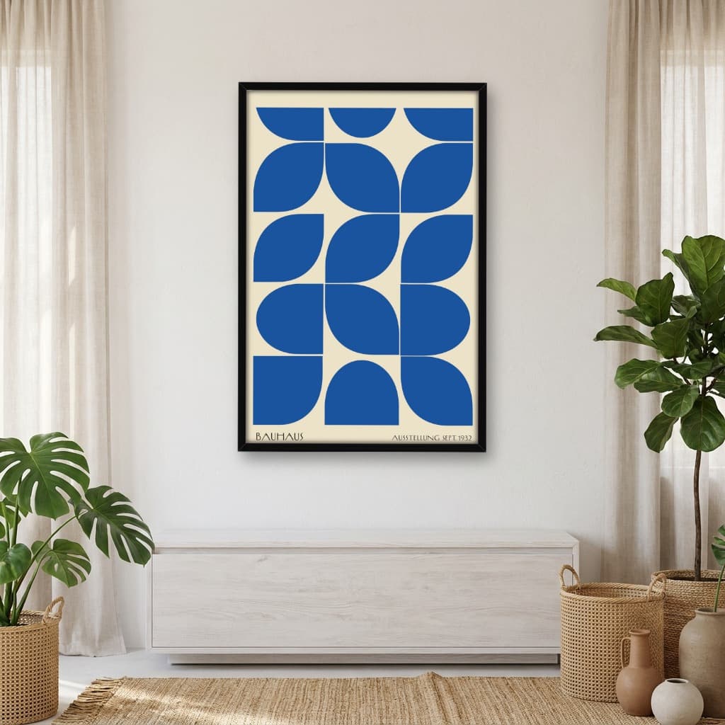 Quadro Decorativo Arte Bauhau Ausstellung Sept 1932 Abstrato Geométrico