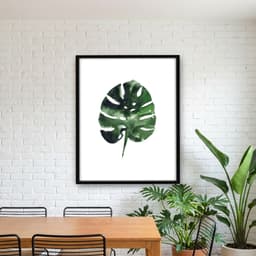 Quadro Decorativo Folha Verde Tropical I