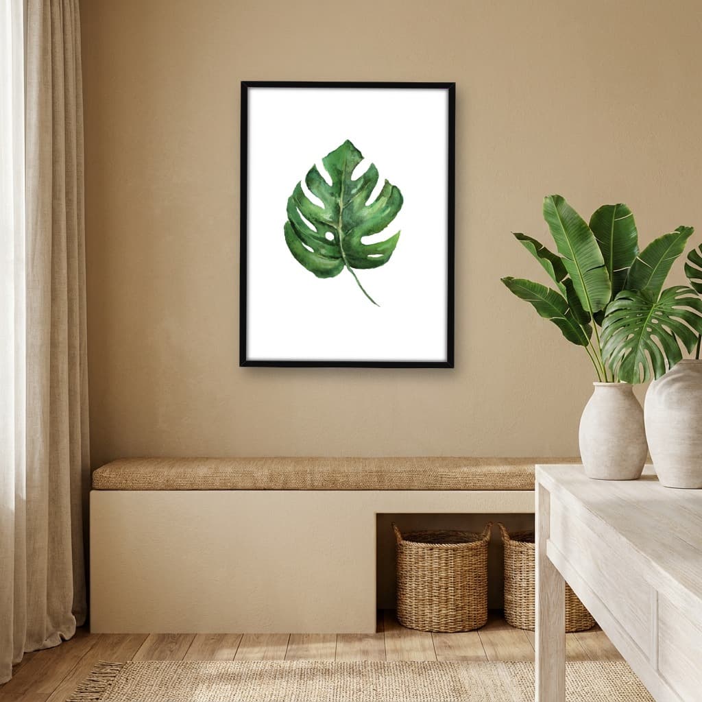 Quadro Decorativo Folha Verde Tropical II
