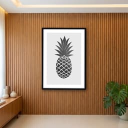 Quadro Decorativo Abacaxi Preto