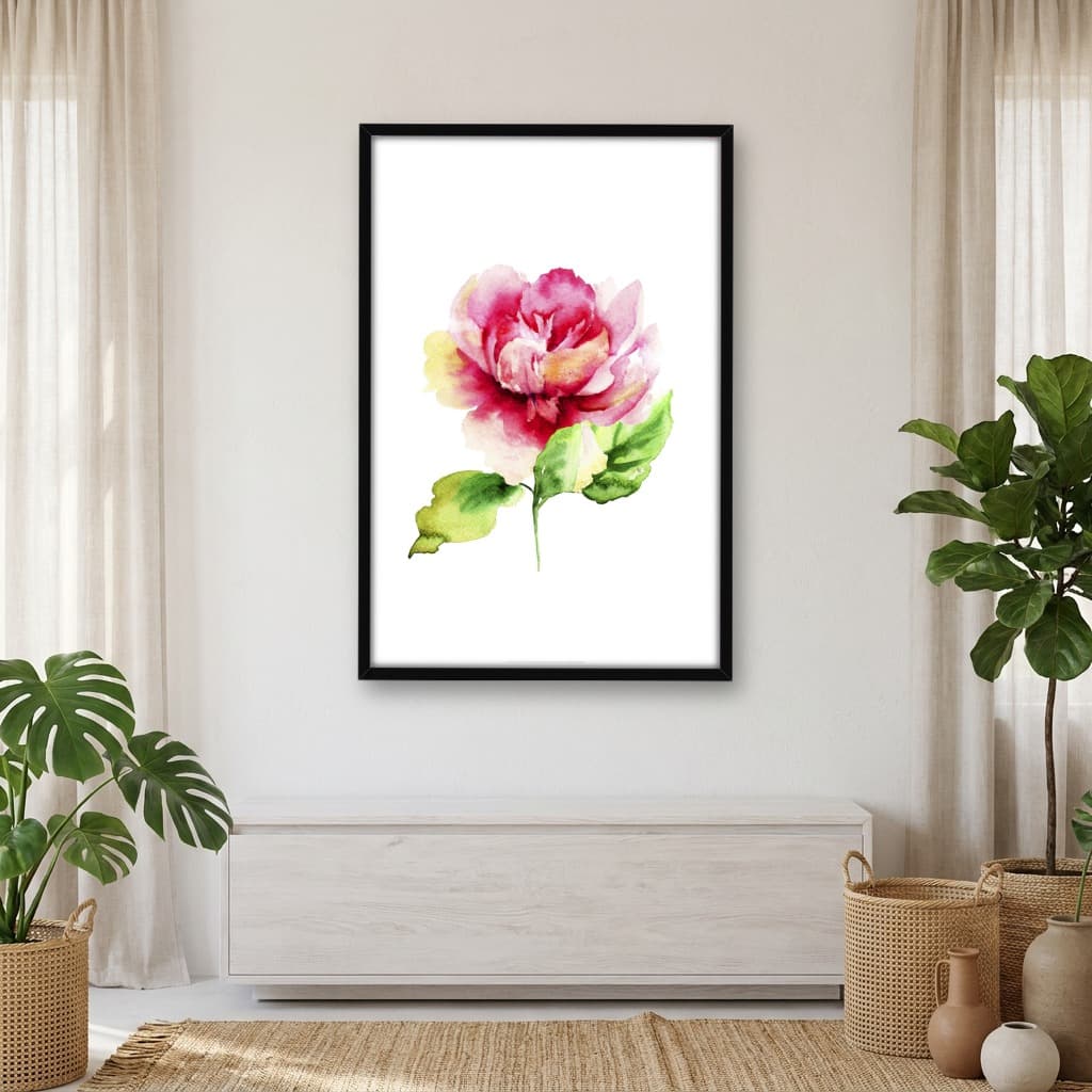 Quadro Decorativo Linda Rosa - Arte