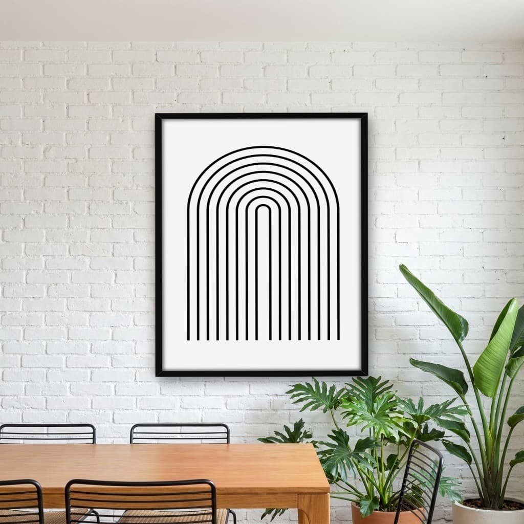 Quadro Decorativo Boho Drawn Curves