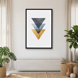 Quadro Decorativo de Desenho Geométrico - Arte e decoração para casa - Opção 02