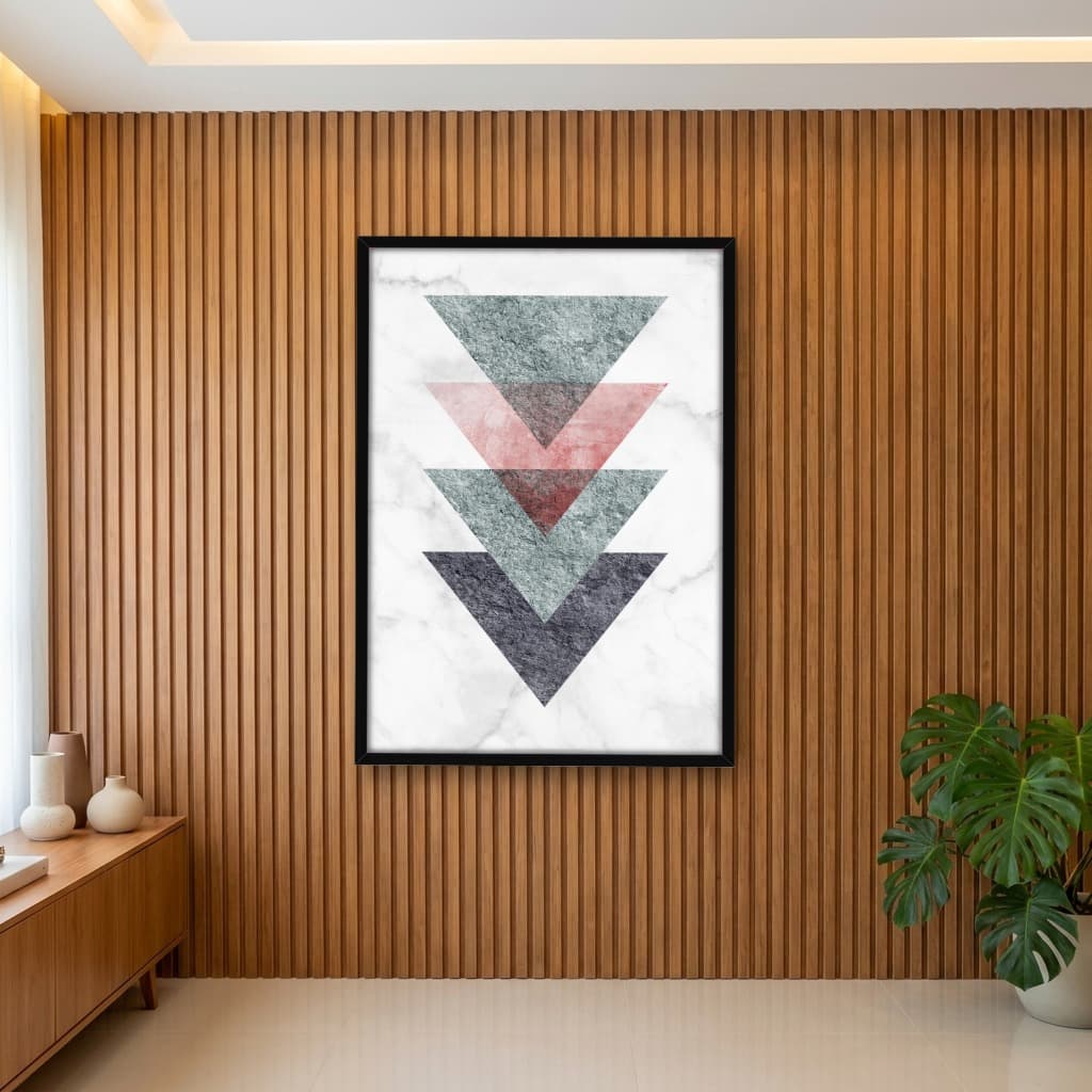 Quadro Decorativo de Desenho Geométrico - Arte e decoração para casa - Opção 03