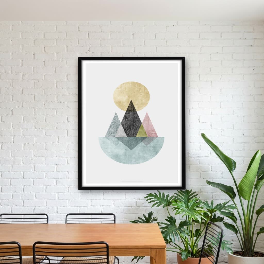 Quadro Decorativo de Desenho Geométrico - Arte e decoração para casa - Opção 06