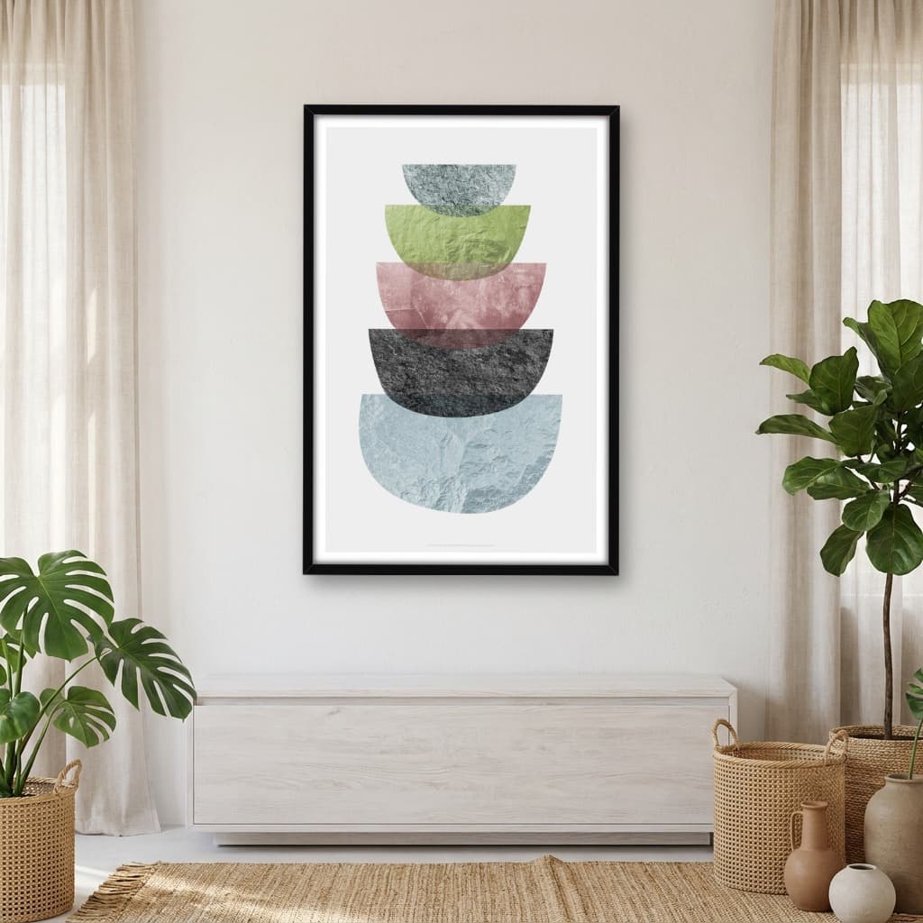 Quadro Decorativo de Desenho Geométrico - Arte e decoração para casa - Opção 08