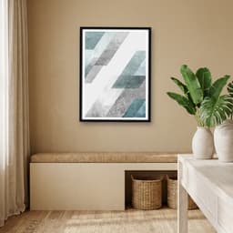 Quadro Decorativo Geométrico Triângulos Lateral - Arte de decoração para casa