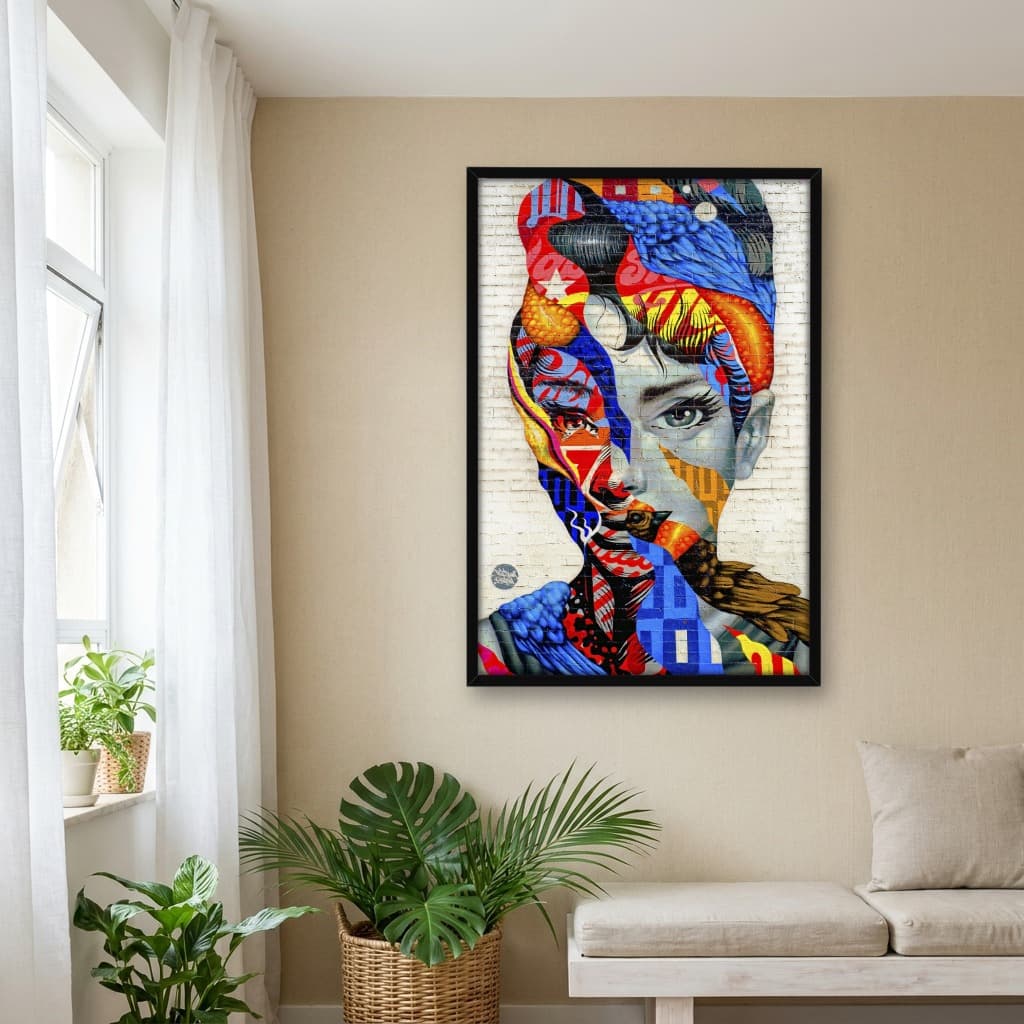 Quadro Decorativo Mural Audrey Hepburn NYC
