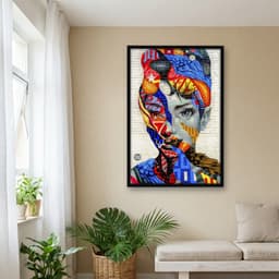 Quadro Decorativo Mural Audrey Hepburn NYC