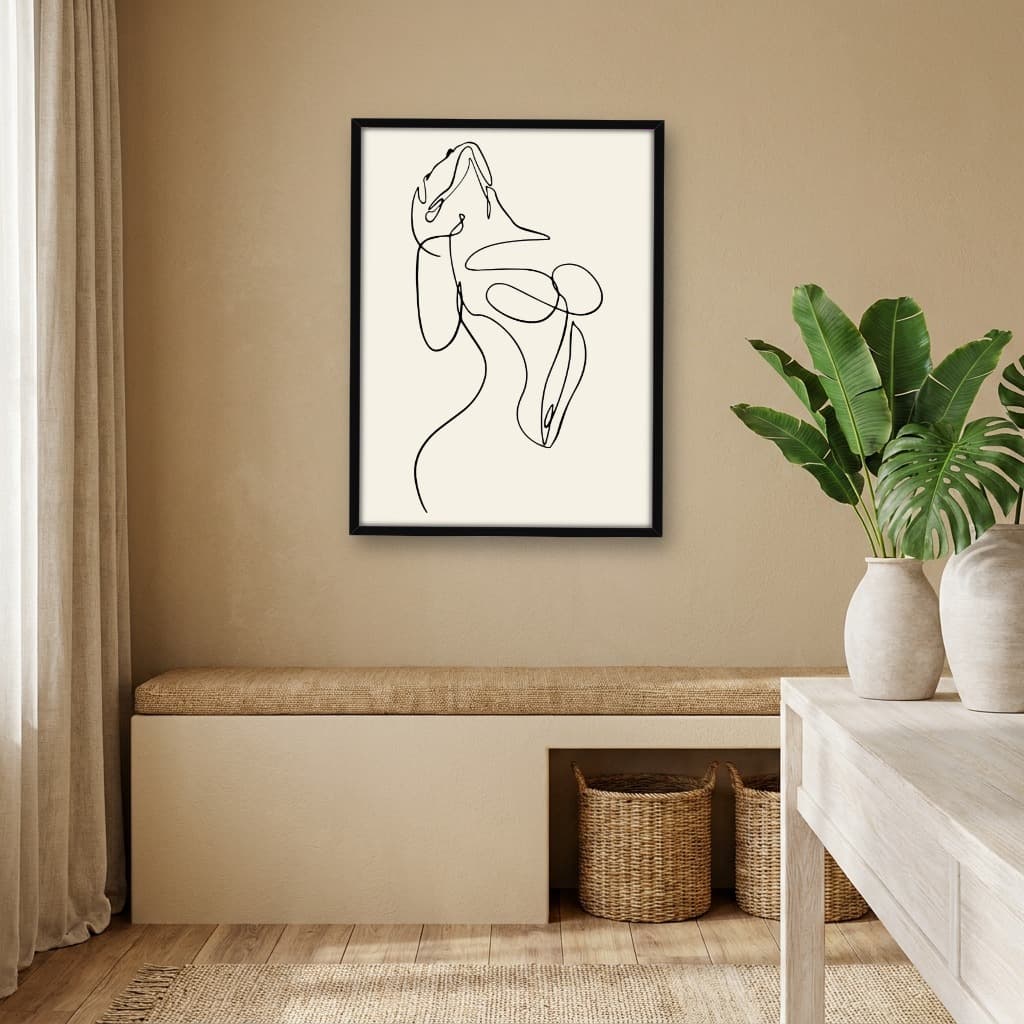 Quadro Decorativo Corpo Mulher linha