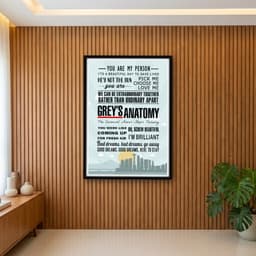 Quadro Decorativo Grey's Anatomy - Frases