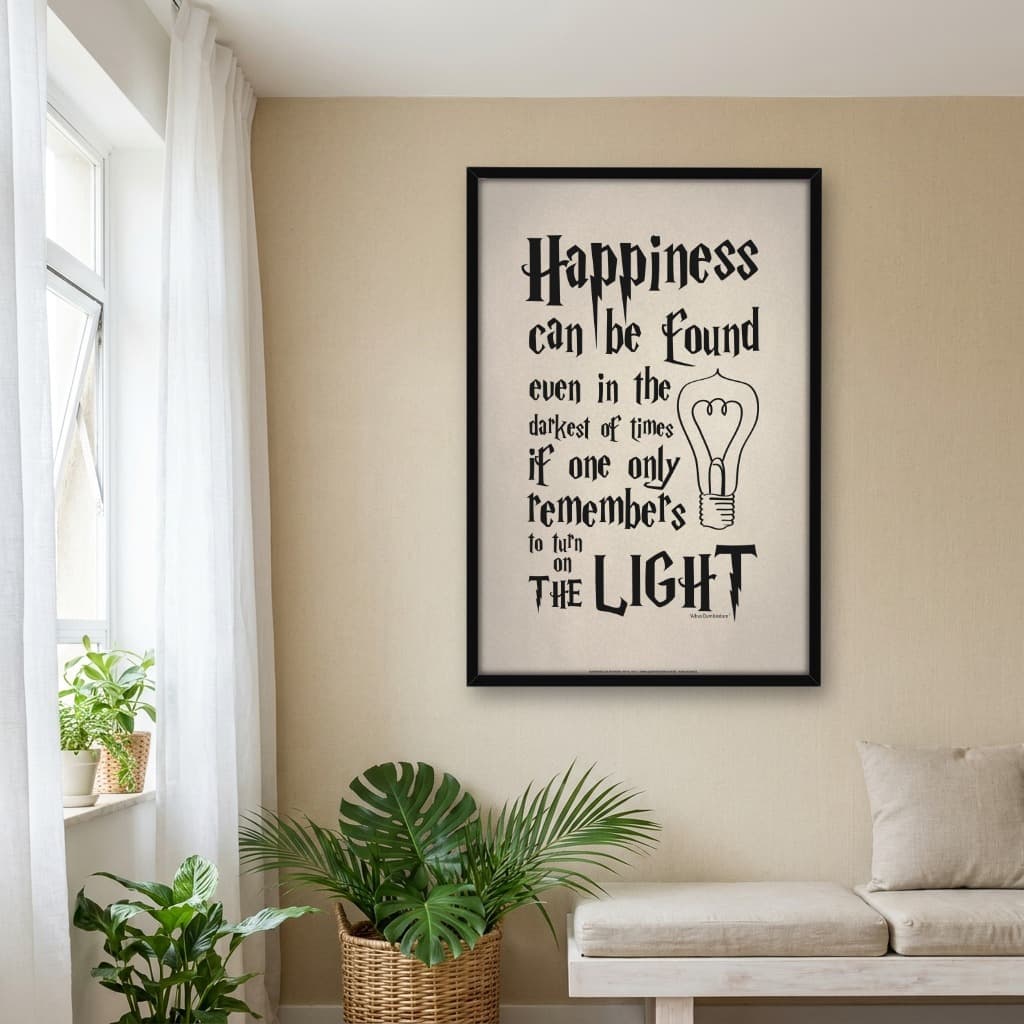 Quadro Decorativo Happiness Can Be Found - Harry Potter e o Prisioneiro de Azkaban