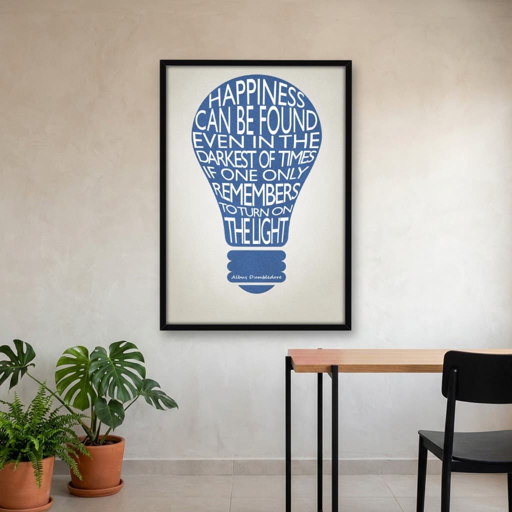 Quadro Decorativo Happiness Can Be Found - Harry Potter e o Prisioneiro de Azkaban