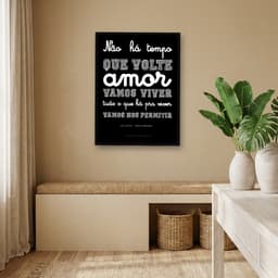 Quadro Decorativo Vamos Viver Tudo o Que Há Pra Viver