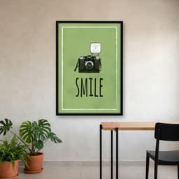 Quadro Decorativo Smile - Verde
