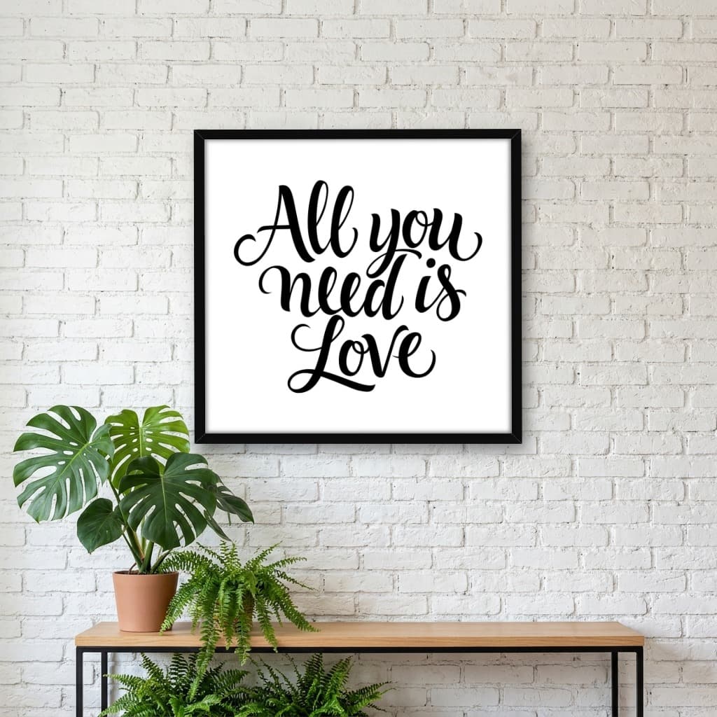 Quadro Decorativo All you need is love - The Beatles
