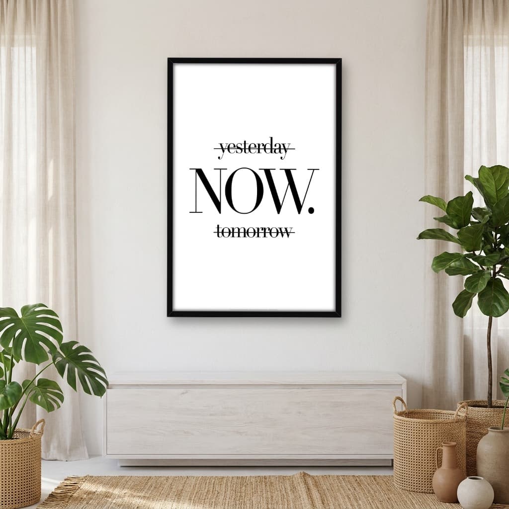 Quadro Decorativo Yesterday Now Tomorrow