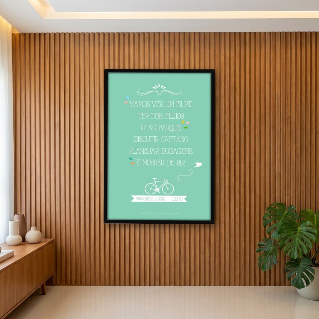 Quadro Decorativo Vagalumes Cegos - Cícero