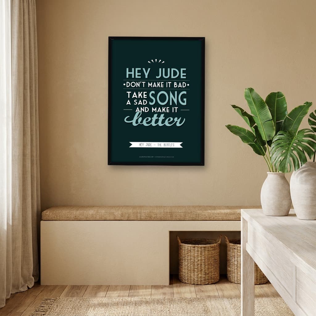 Quadro Decorativo Hey Jude - The Beatles