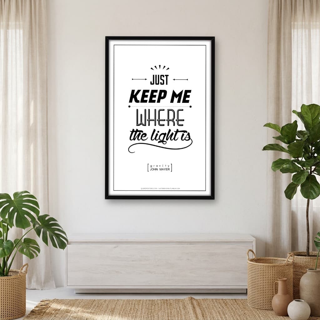 Quadro Decorativo Gravity - John Mayer