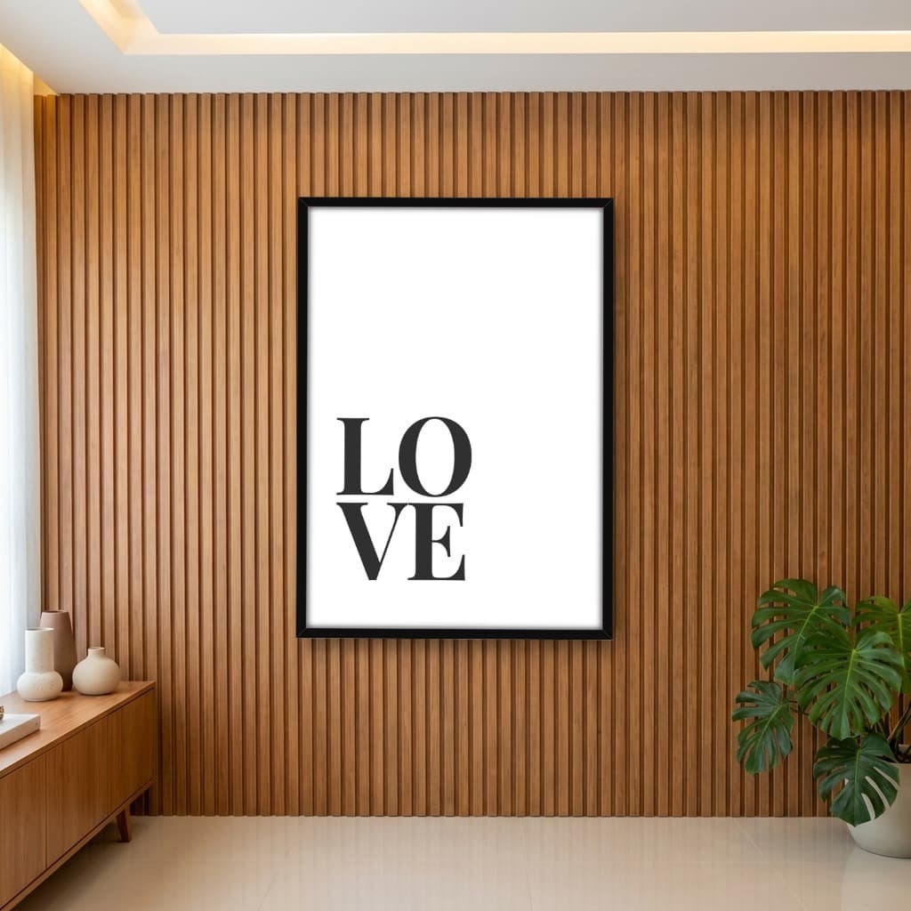 Quadro Decorativo Love - Escandinavo
