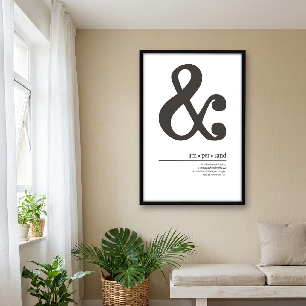 Quadro Decorativo Ampersand Definição