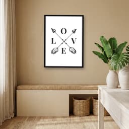Quadro Decorativo Love Setas