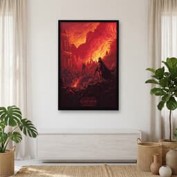 Quadro Decorativo Star Wars O Despertar da Força - Vermelho
