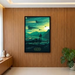 Quadro Decorativo Star Wars O Despertar da Força - Verde
