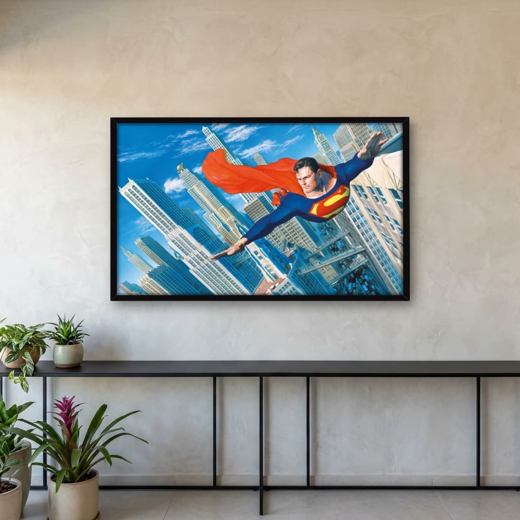 Quadro Decorativo Superman - Para o Alto e Avante