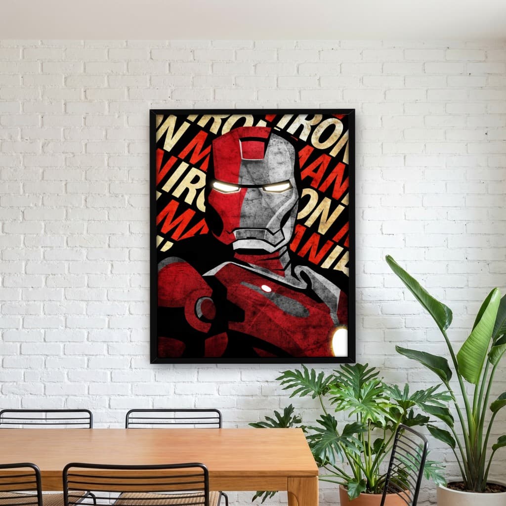 Quadro Decorativo Homem de Ferro - Perfil