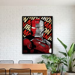 Quadro Decorativo Homem de Ferro - Perfil