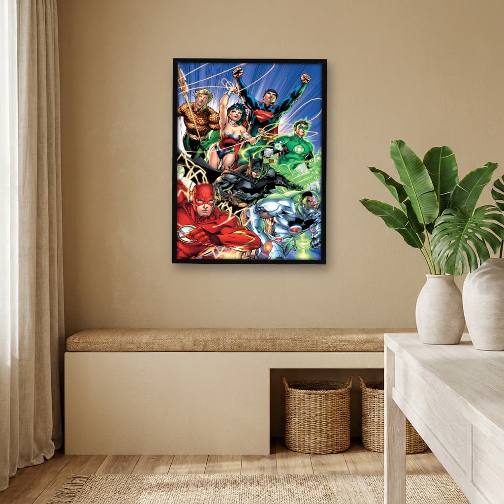 Quadro Decorativo Liga da Justiça - Comics