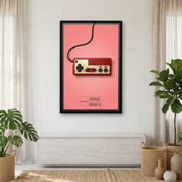 Quadro Decorativo Controle de Games - Nintendo