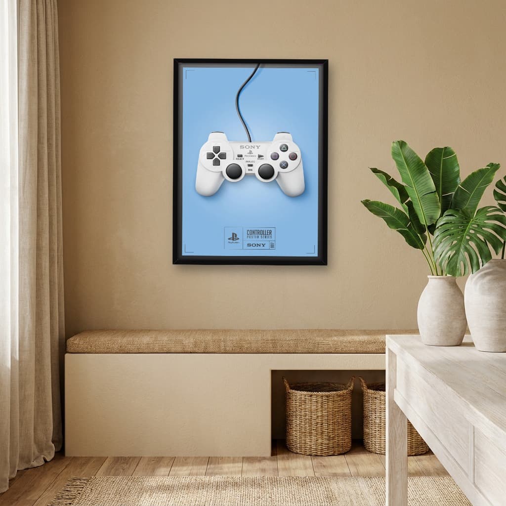 Quadro Decorativo Controle de Games - PlayStation