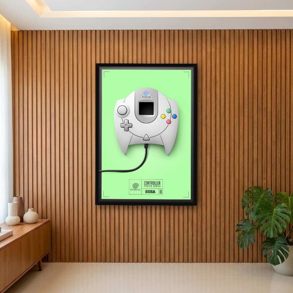Quadro Decorativo Controle de Games - Dreamcast