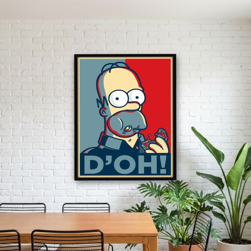Quadro Decorativo Homer Simpson D'oh