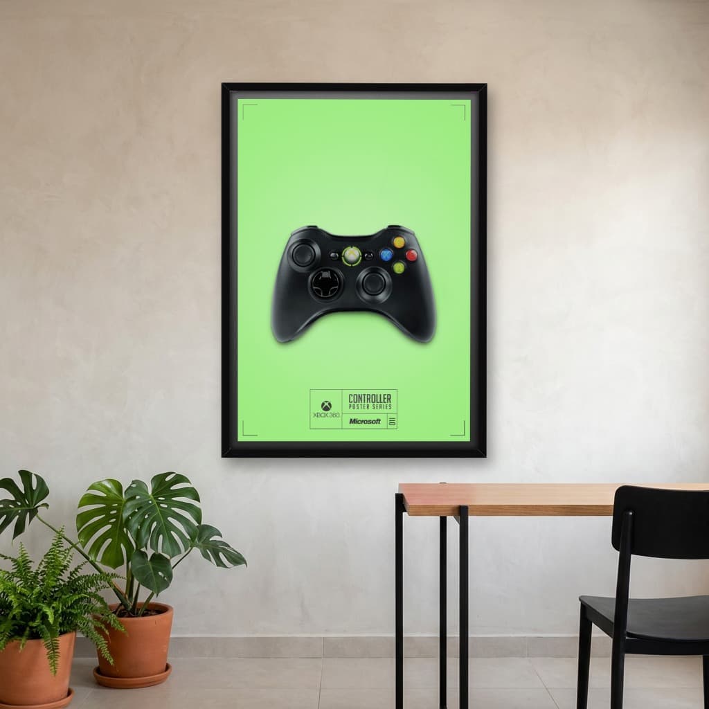 Quadro Decorativo Controle de Games - Xbox 360